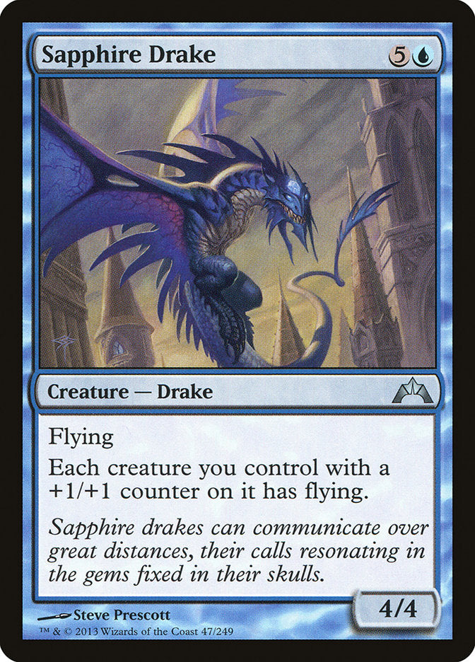 Sapphire Drake - [Foil] Gatecrash (GTC)