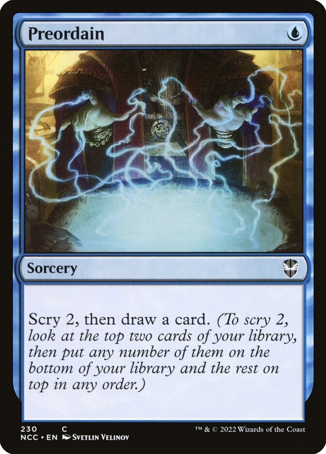 Preordain - New Capenna Commander (NCC)