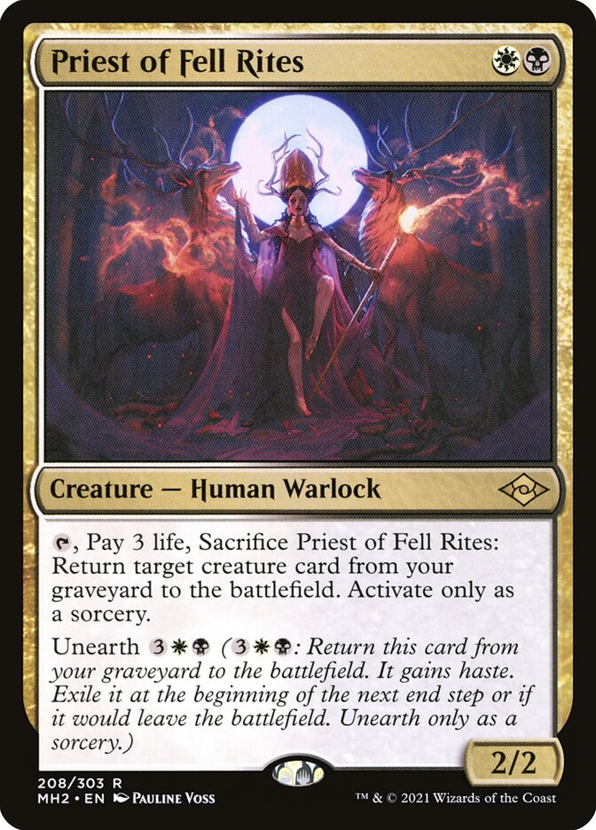 Priest of Fell Rites - [Foil] Modern Horizons 2 (MH2)