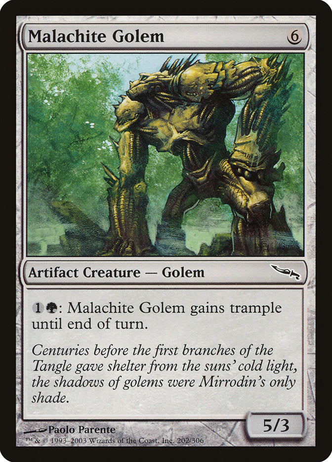 Malachite Golem - [Foil] Mirrodin (MRD)