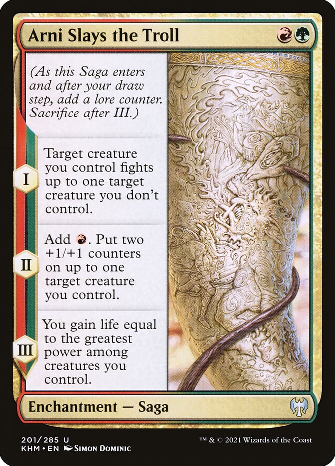 Arni Slays the Troll - [Foil] Kaldheim (KHM)
