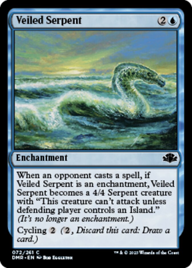 Veiled Serpent - [Foil] Dominaria Remastered (DMR)
