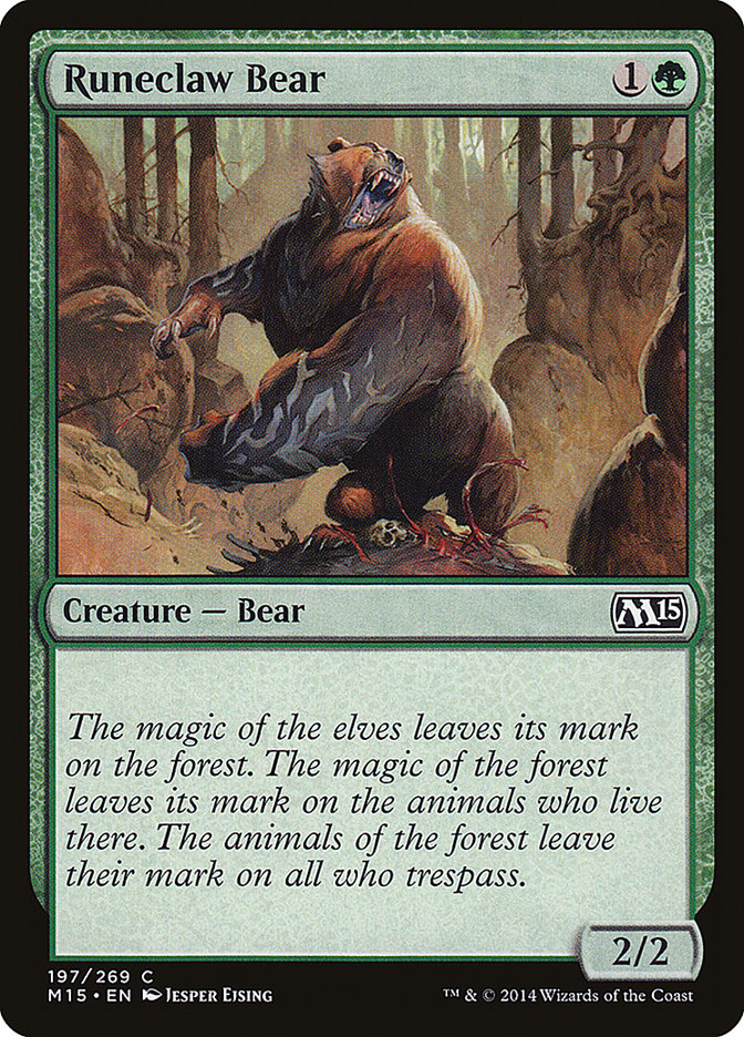 Runeclaw Bear - Magic 2015 (M15)