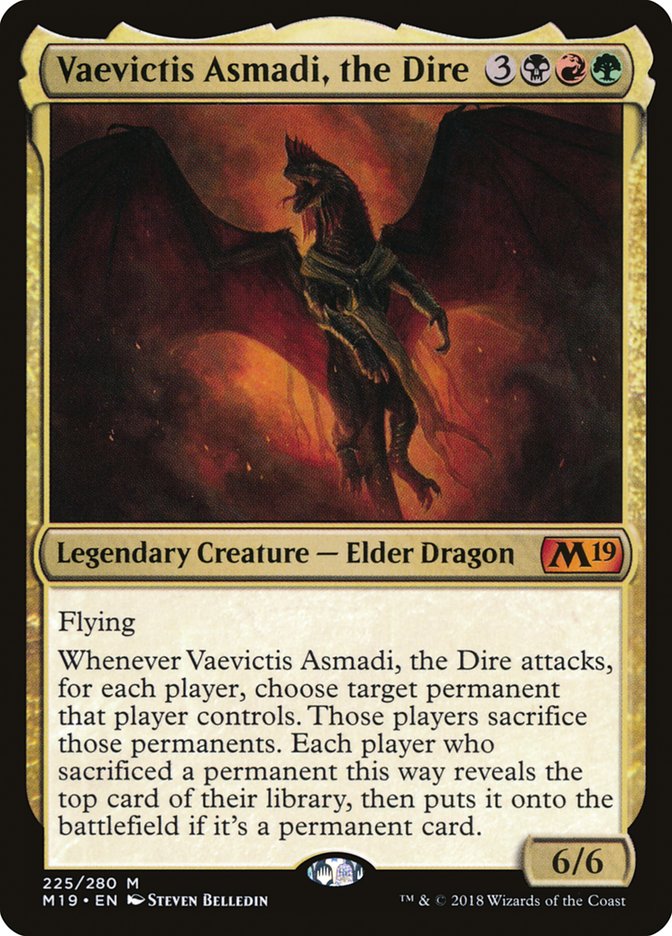 Vaevictis Asmadi, the Dire - [Foil] Core Set 2019 (M19)
