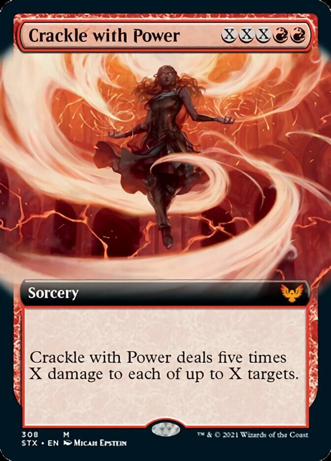Crackle with Power - [Foil, Extended Art] Strixhaven: School of Mages (STX)