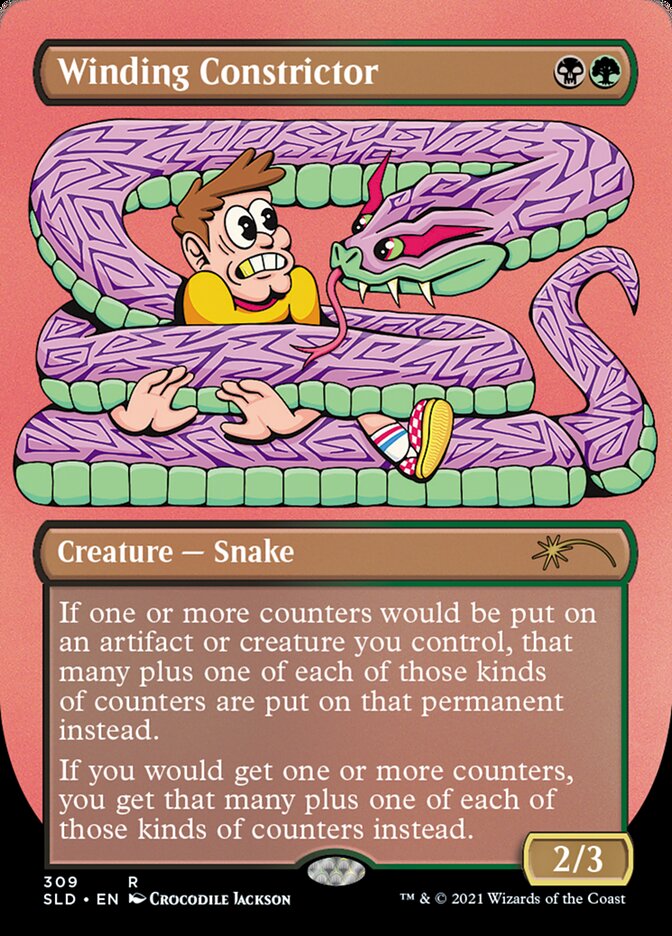 Winding Constrictor (309) - [Etched Foil, Borderless] Secret Lair Drop (SLD)