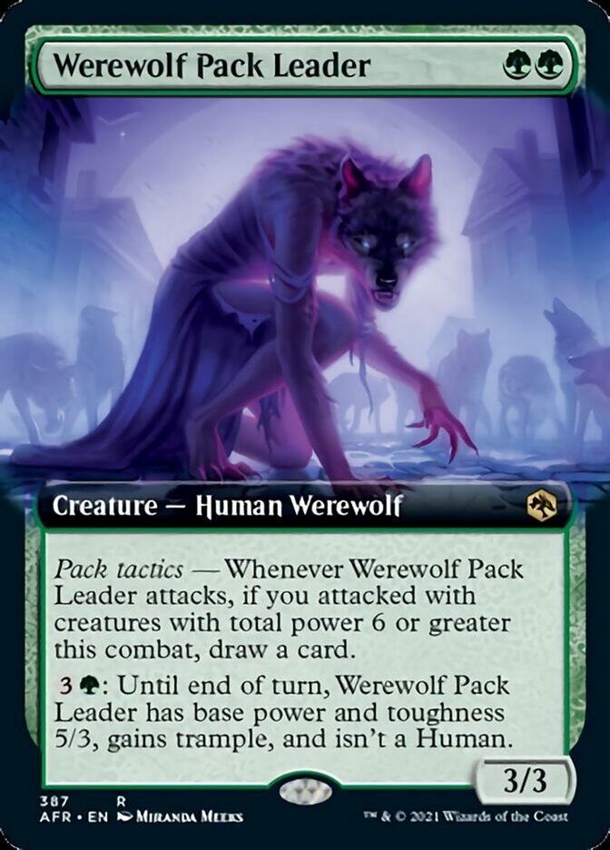 Werewolf Pack Leader - [Foil, Extended Art] Adventures in the Forgotten Realms (AFR)