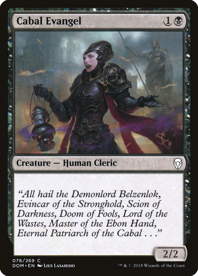 Cabal Evangel - [Foil] Dominaria (DOM)