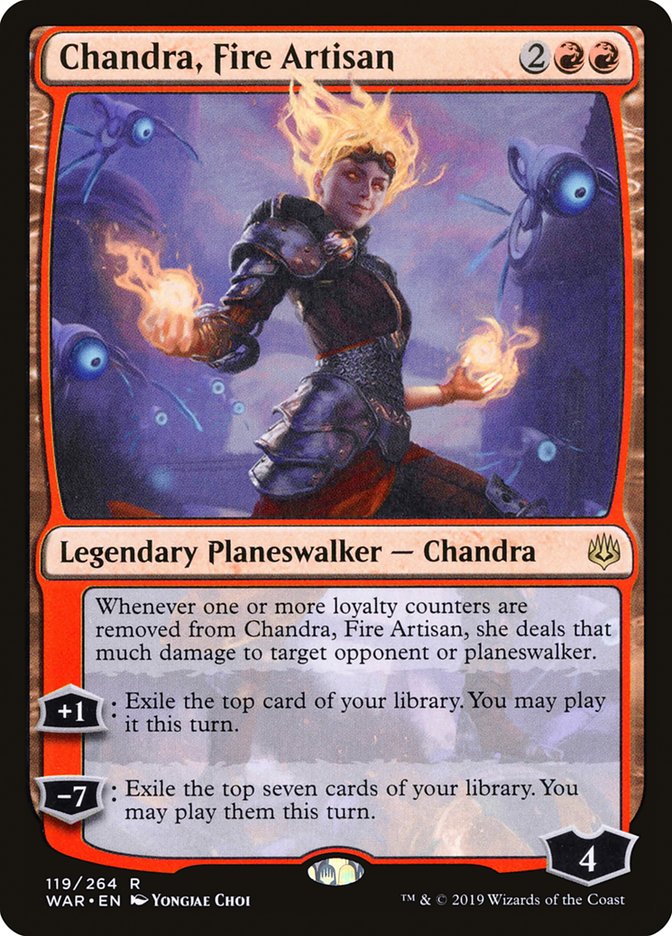 Chandra, Fire Artisan - [Foil] War of the Spark (WAR)