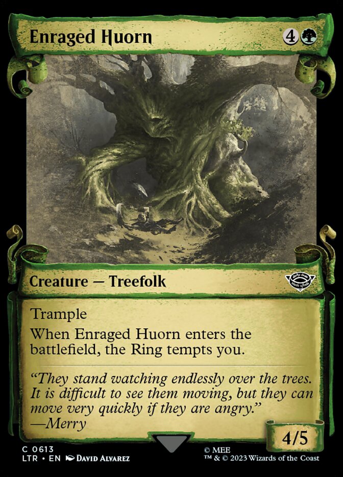 Enraged Huorn - [Foil, Showcase Scroll] The Lord of the Rings: Tales of Middle-earth (LTR)