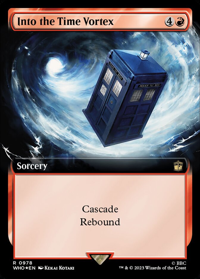 Into the Time Vortex - [Surge Foil, Extended Art] Doctor Who (WHO)