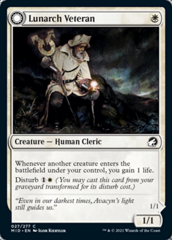 Lunarch Veteran // Luminous Phantom - [Foil] Innistrad: Midnight Hunt (MID)