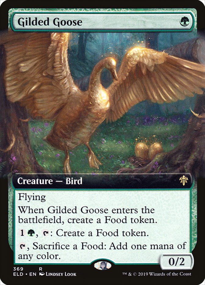 Gilded Goose - [Foil, Extended Art] Throne of Eldraine (ELD)
