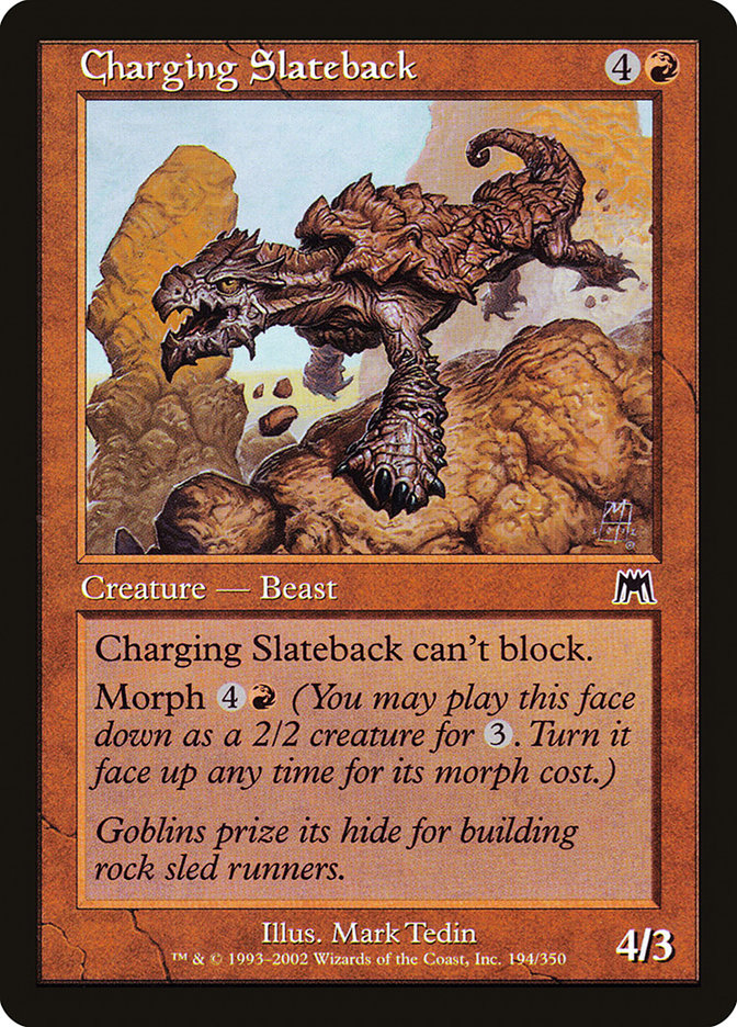 Charging Slateback - [Foil, Retro Frame] Onslaught (ONS)