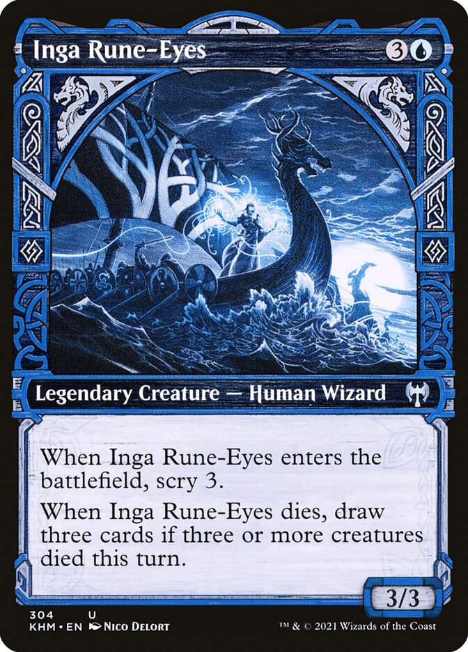 Inga Rune-Eyes - [Foil, Showcase] Kaldheim (KHM)