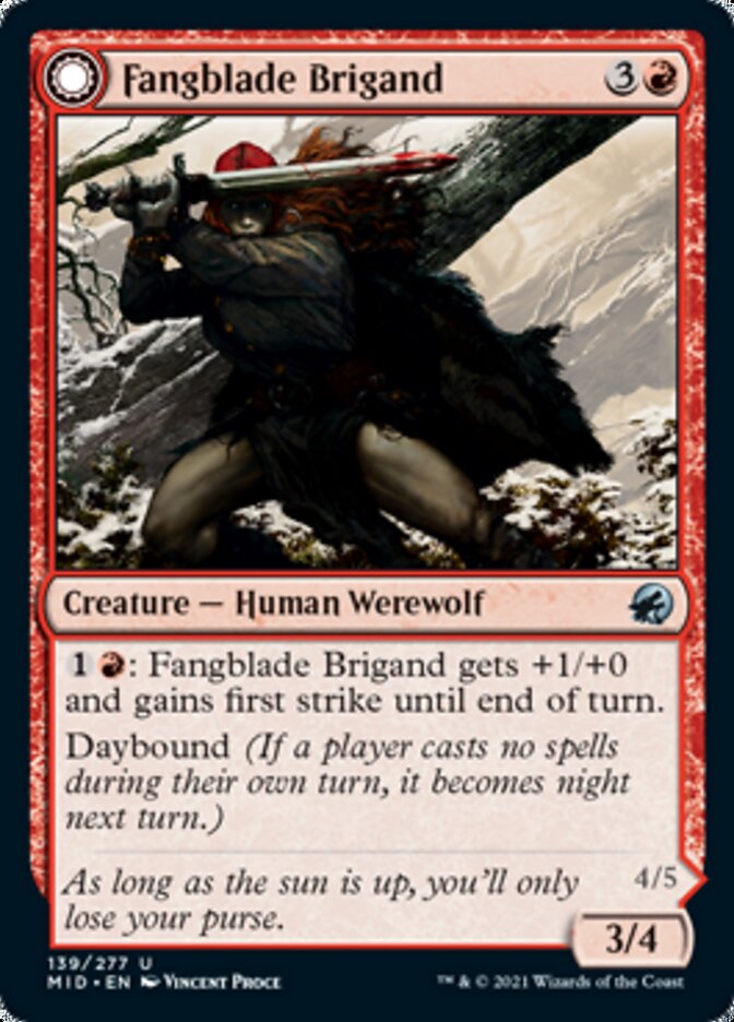 Fangblade Brigand // Fangblade Eviscerator - Innistrad: Midnight Hunt (MID)