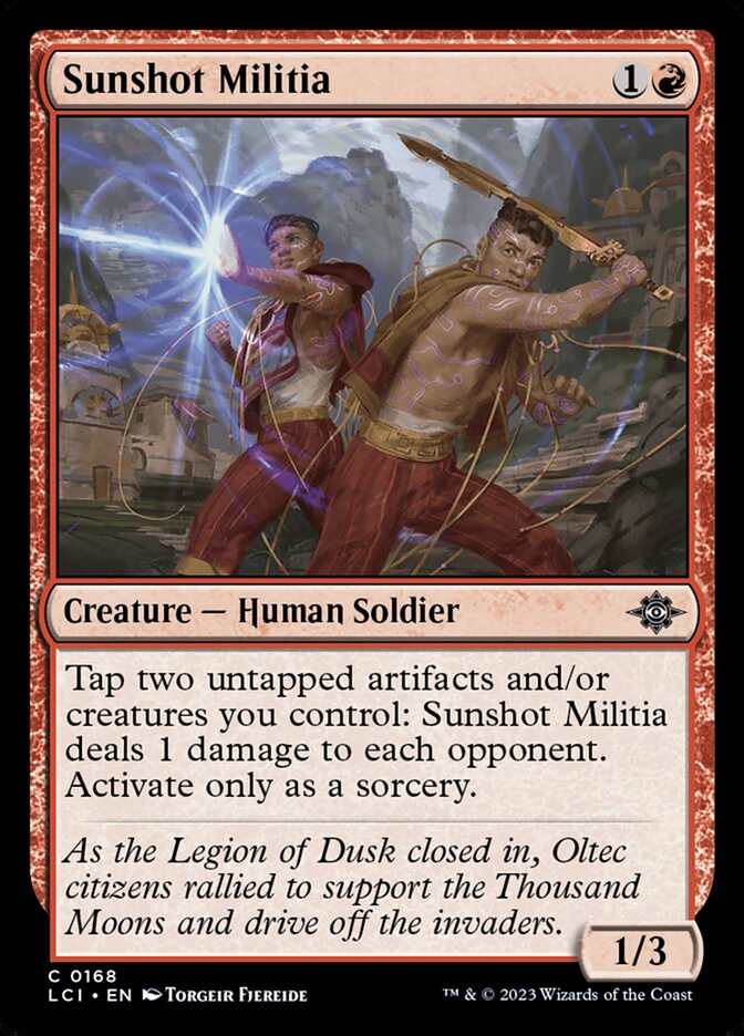 Sunshot Militia - [Foil] The Lost Caverns of Ixalan (LCI)