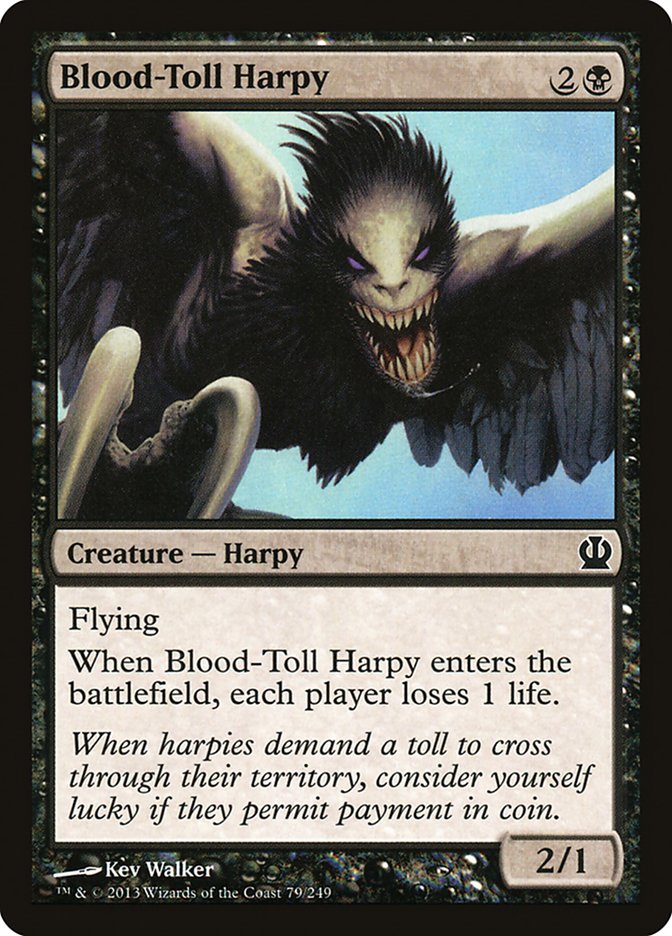 Blood-Toll Harpy - [Foil] Theros (THS)