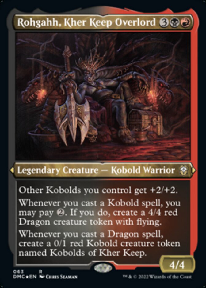 Rohgahh, Kher Keep Overlord - [Etched Foil, Borderless] Dominaria United Commander (DMC)