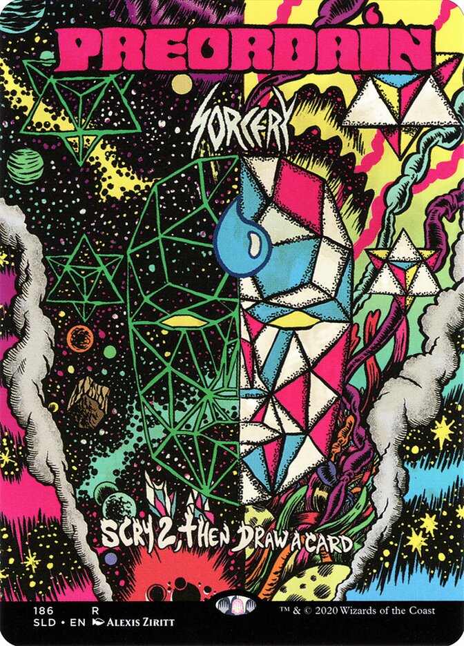 Preordain (186) - [Borderless] Secret Lair Drop (SLD)