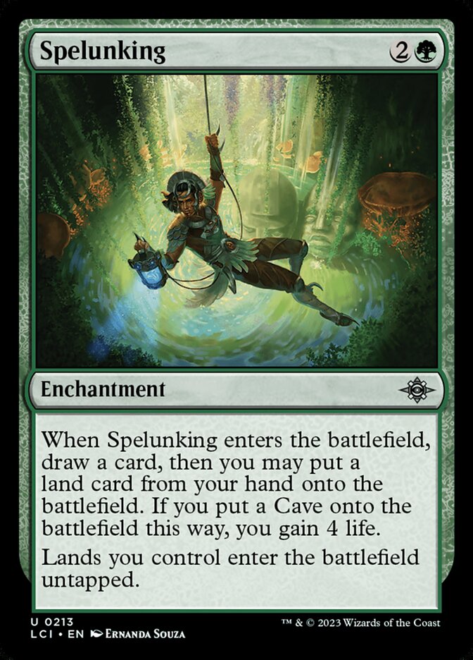 cave card mtg Spelunking