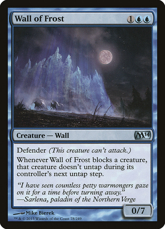 Wall of Frost - [Foil] Magic 2014 (M14)