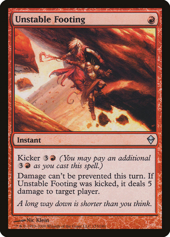 Unstable Footing - Zendikar (ZEN)