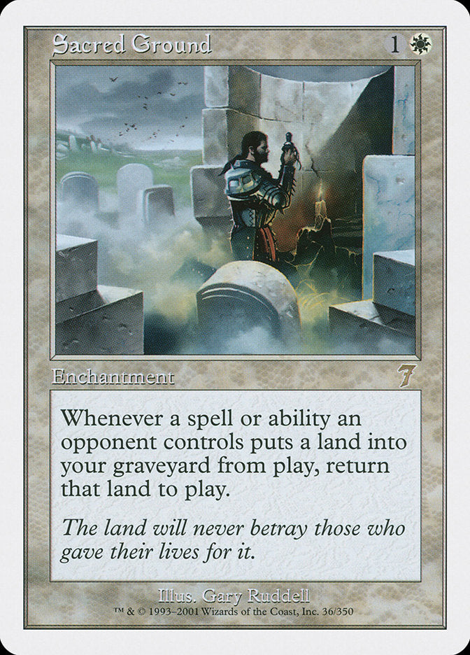 Sacred Ground - [Foil] Seventh Edition (7ED)