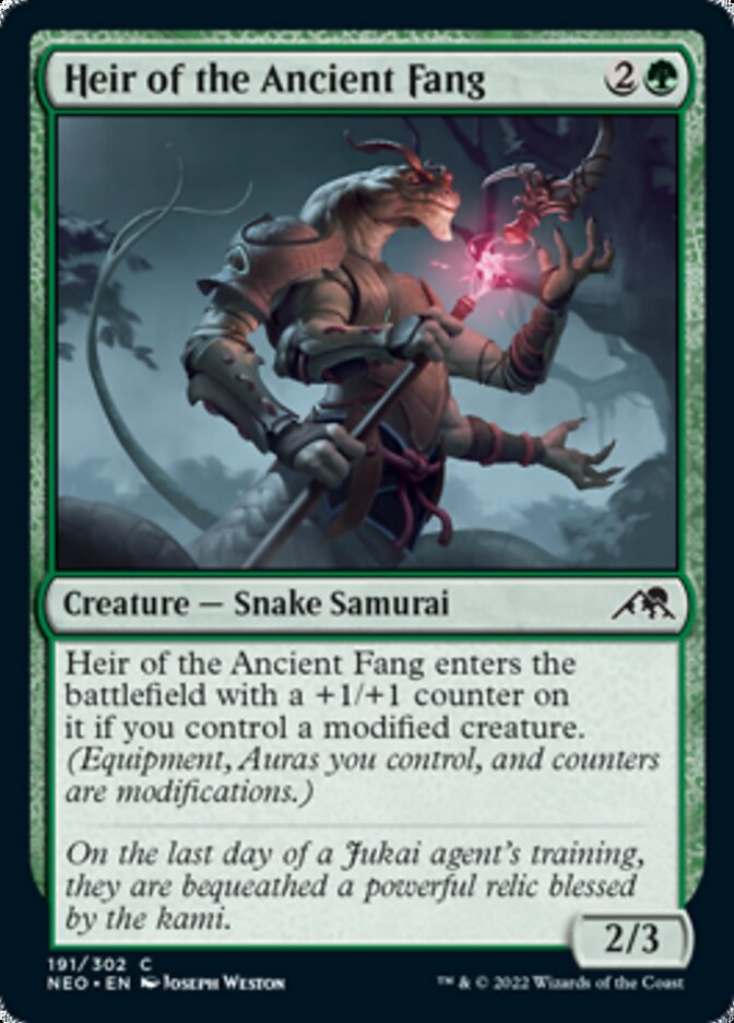 Heir of the Ancient Fang - [Foil] Kamigawa: Neon Dynasty (NEO)