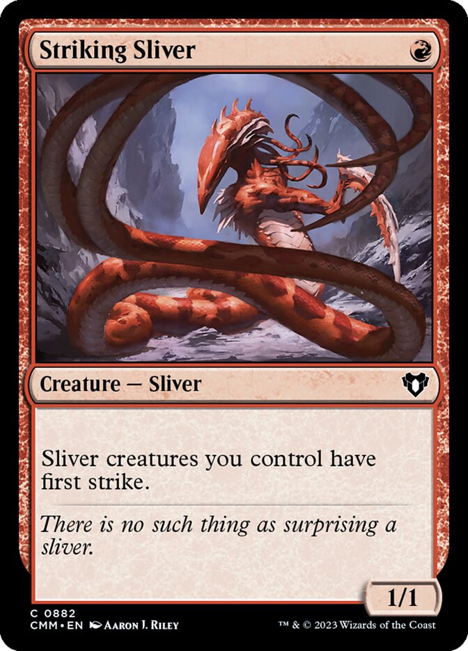 Striking Sliver - [Foil] Commander Masters (CMM)