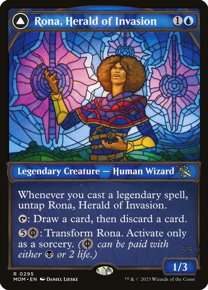 Rona, Herald of Invasion // Rona, Tolarian Obliterator - [Foil, Showcase] March of the Machine (MOM)