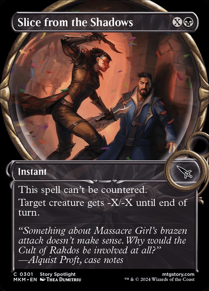 Slice from the Shadows - [Foil, Showcase] Murders at Karlov Manor (MKM)