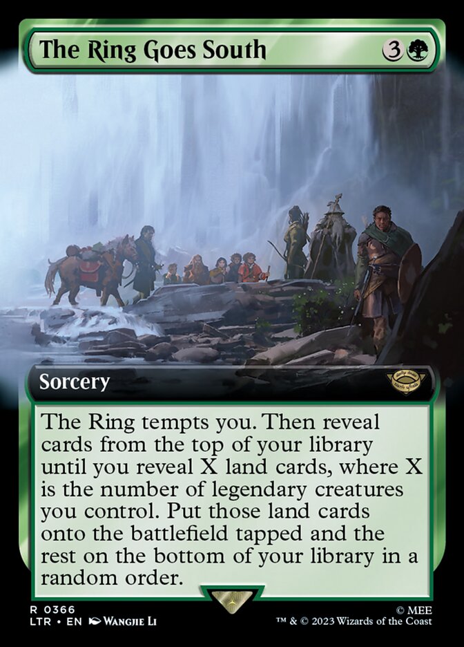 The Ring Goes South - [Foil, Extended Art] The Lord of the Rings: Tales of Middle-earth (LTR)