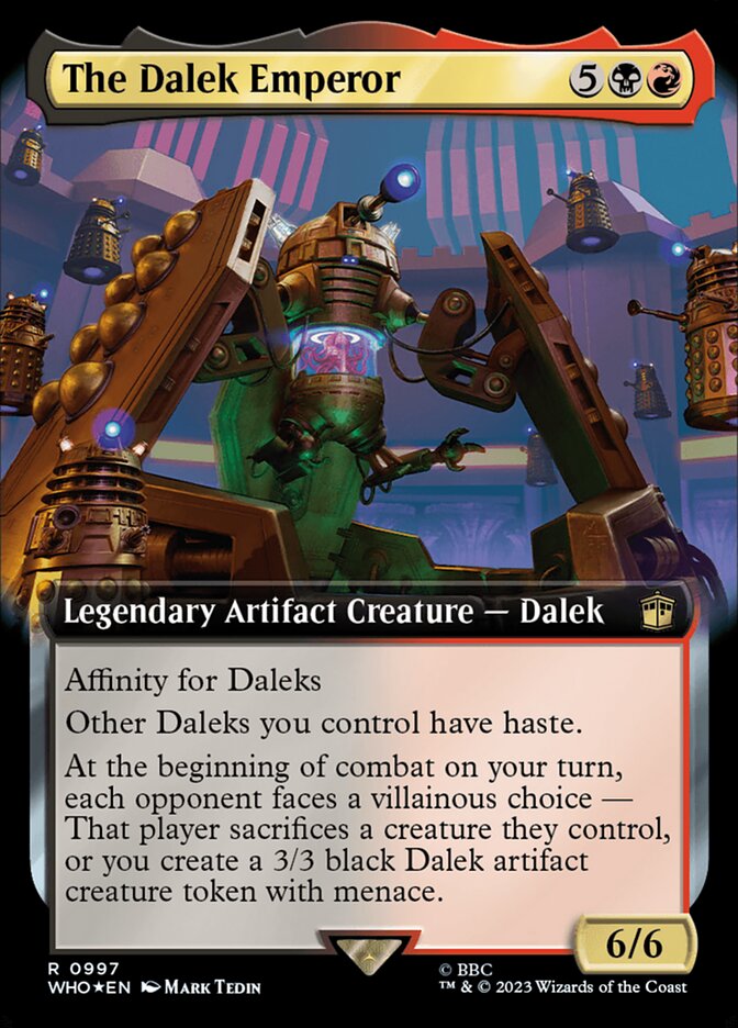 The Dalek Emperor - [Surge Foil, Extended Art] Doctor Who (WHO)