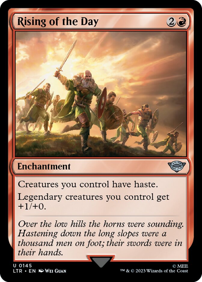 Rising of the Day - [Foil] The Lord of the Rings: Tales of Middle-earth (LTR)