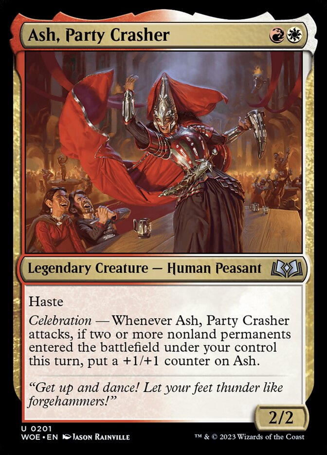 Ash, Party Crasher - [Foil] Wilds of Eldraine (WOE)