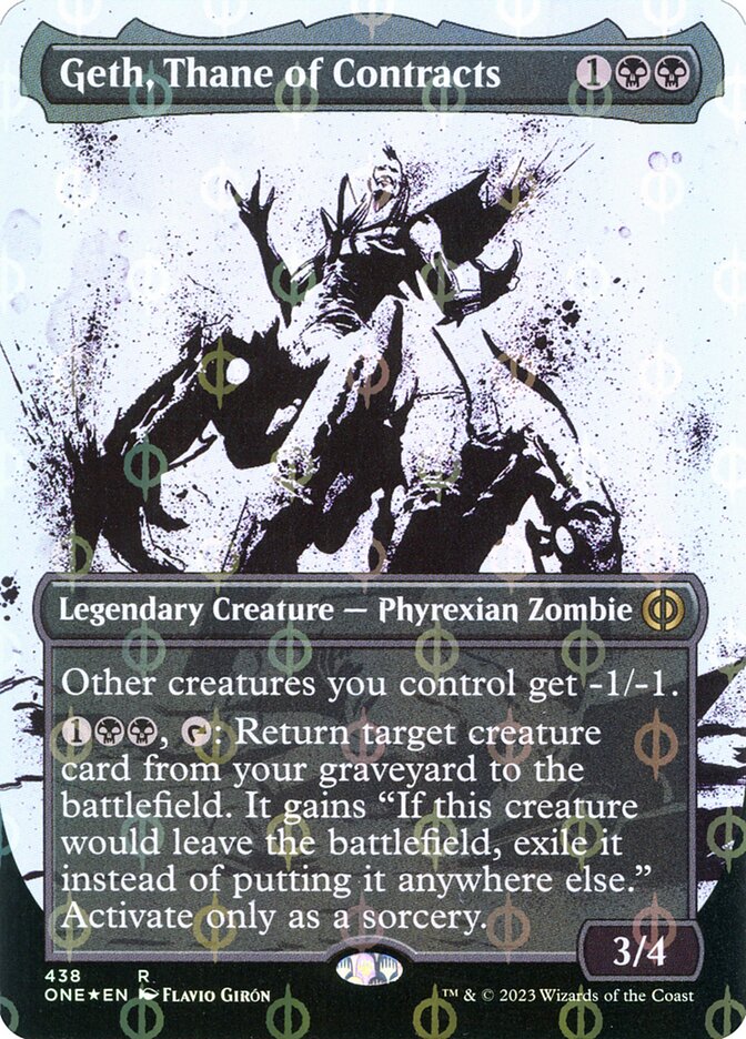 Geth, Thane of Contracts - [Step and Compleat Foil, Showcase] Phyrexia: All Will Be One (ONE)