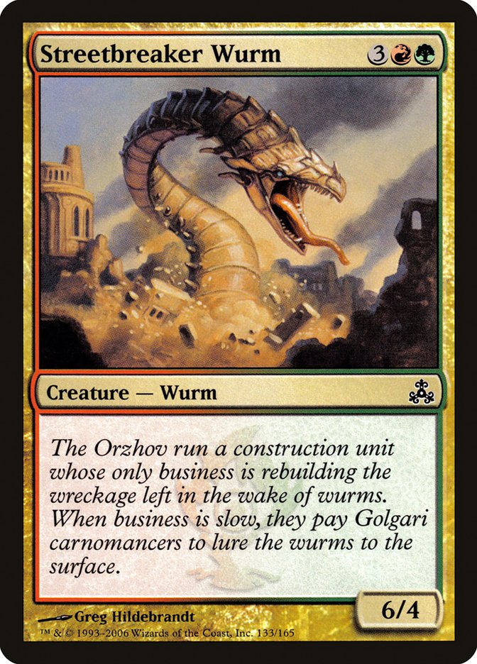 Streetbreaker Wurm - [Foil] Guildpact (GPT)