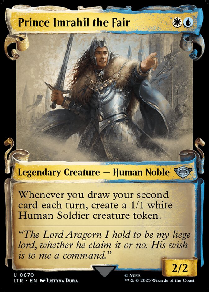 Prince Imrahil the Fair - [Foil, Showcase Scroll] The Lord of the Rings: Tales of Middle-earth (LTR)