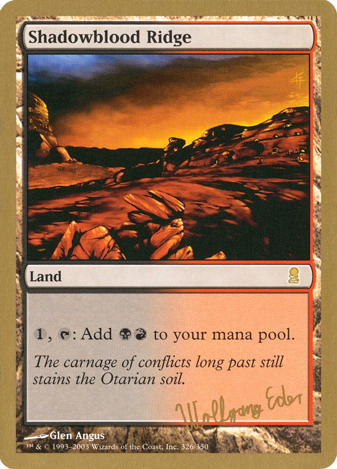 Shadowblood Ridge - World Championship Decks 2003 (WC03)
