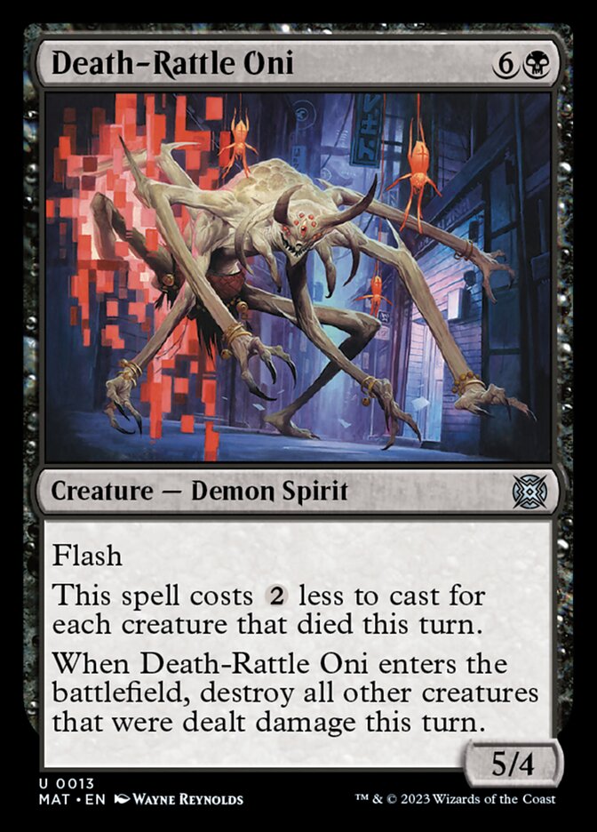 Death-Rattle Oni - [Foil] March of the Machine: The Aftermath (MAT)