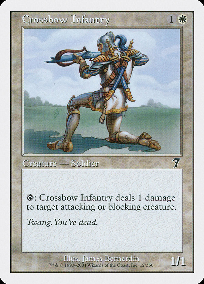 Crossbow Infantry - [Foil] Seventh Edition (7ED)