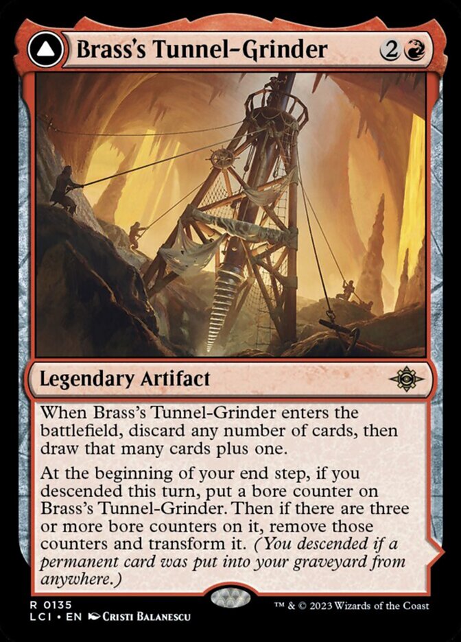 Brass's Tunnel-Grinder // Tecutlan, the Searing Rift - The Lost Caverns of Ixalan (LCI)