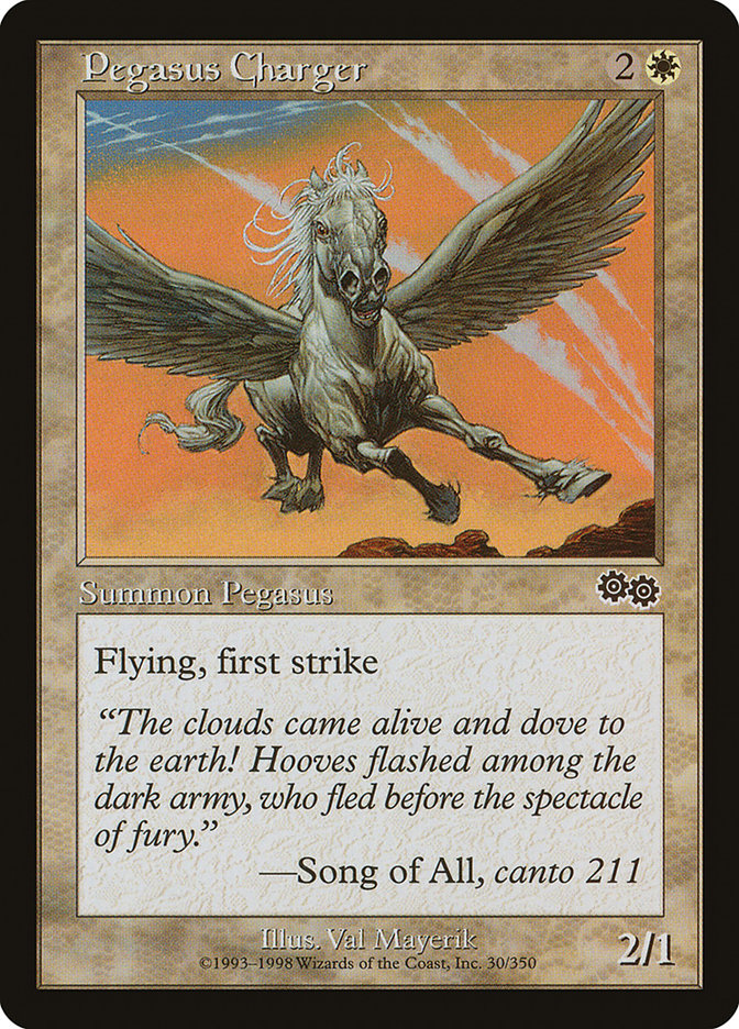 Pegasus Charger - [Retro Frame] Urza's Saga (USG)