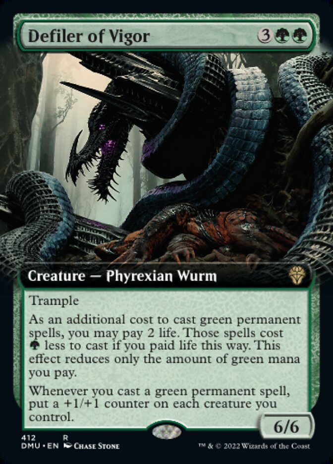 Defiler of Vigor - [Foil, Extended Art] Dominaria United (DMU)