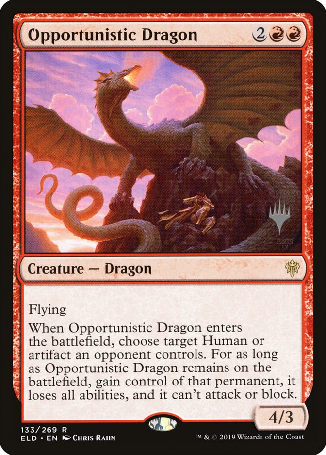 Opportunistic Dragon - [Promo] Throne of Eldraine Promos (PELD)