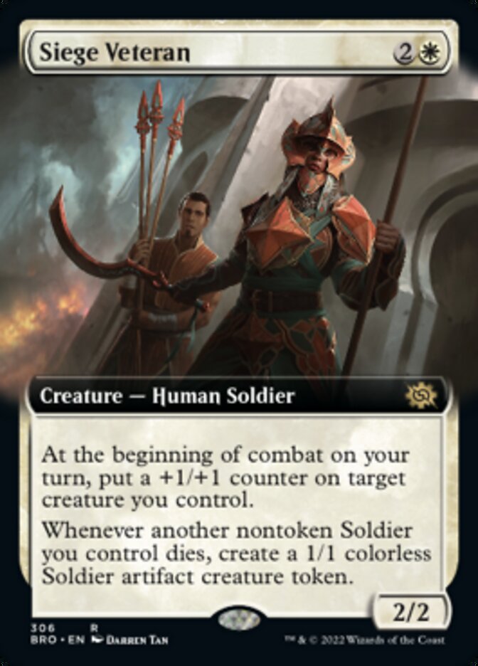 Siege Veteran - [Extended Art] The Brothers' War (BRO)