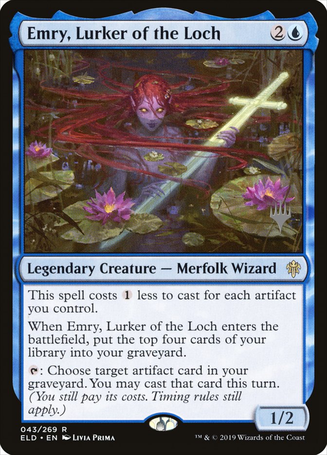 Emry, Lurker of the Loch - [Foil, Promo] Throne of Eldraine Promos (PELD)
