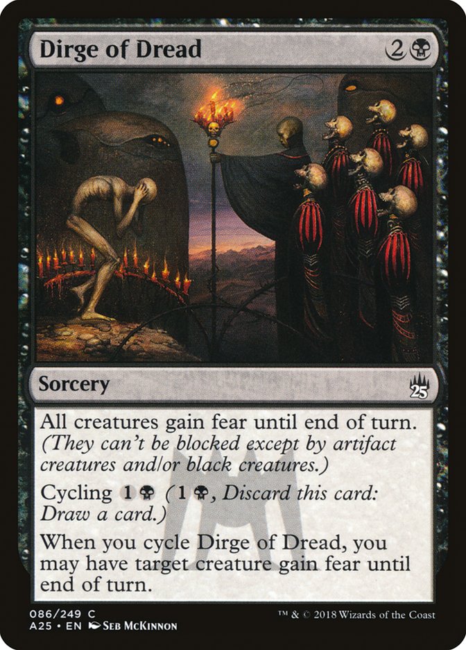 Dirge of Dread - [Foil] Masters 25 (A25)