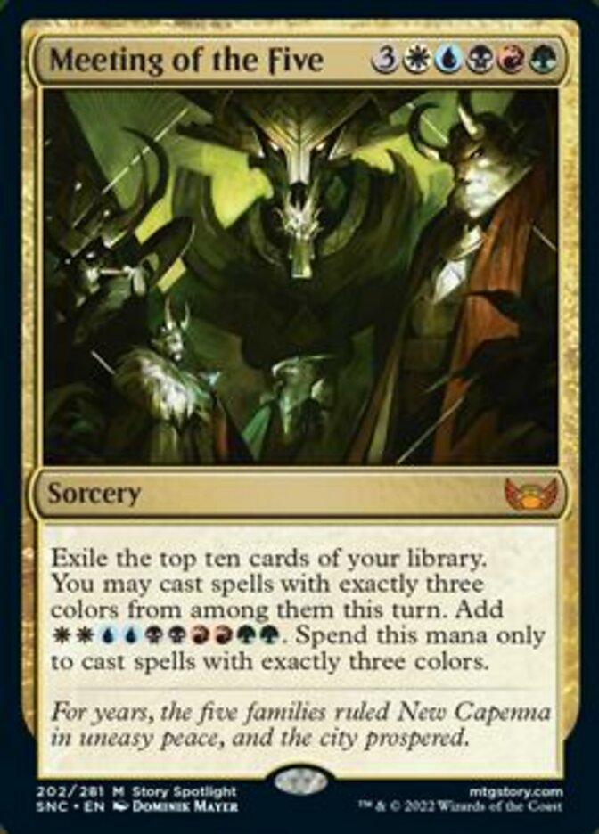 Meeting of the Five - [Foil] Streets of New Capenna (SNC)